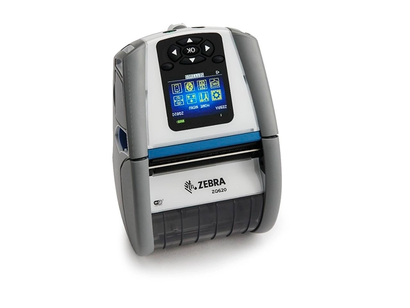 Zebra ZQ620-HC mobiler HealthCare Bon- und Etikettendrucker mit Farbdisplay, Bluetooth 4.1 und WLAN für Klinik und Pflege