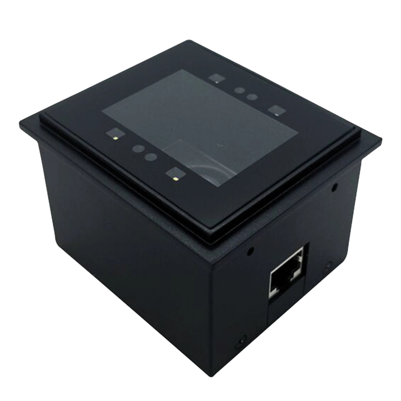Schwarzer Newland FM3051 1D/2D Einbauscanner mit Scanfenster und USB-Anschluss für POS, Einzelhandel, Gastronomie und Kiosk