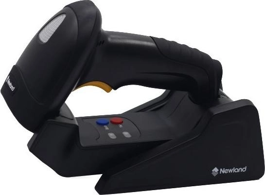Newland HR15 Wahoo 1D handheld CCD barcode scanner in black with RS232 kit, ideal for POS, retail, warehouse and healthcare scanning