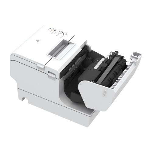 Epson TM-H6000V hybrid POS printer, open view, for receipts and slips with USB, RS232 and Ethernet connectivity