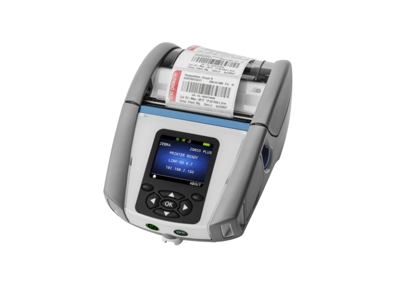 Zebra ZQ620 Plus-HC mobiler Bon- und Etikettendrucker für Healthcare mit Patientenetikett, Bluetooth und WLAN