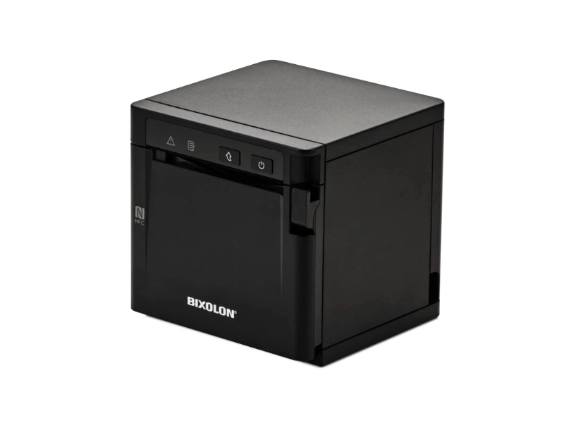 Schwarzer Bixolon SRP-Q300B akkubetriebener 80-mm-Thermo-Bondrucker mit Front-Ausgabe, USB und Ethernet für mPOS-Kassen