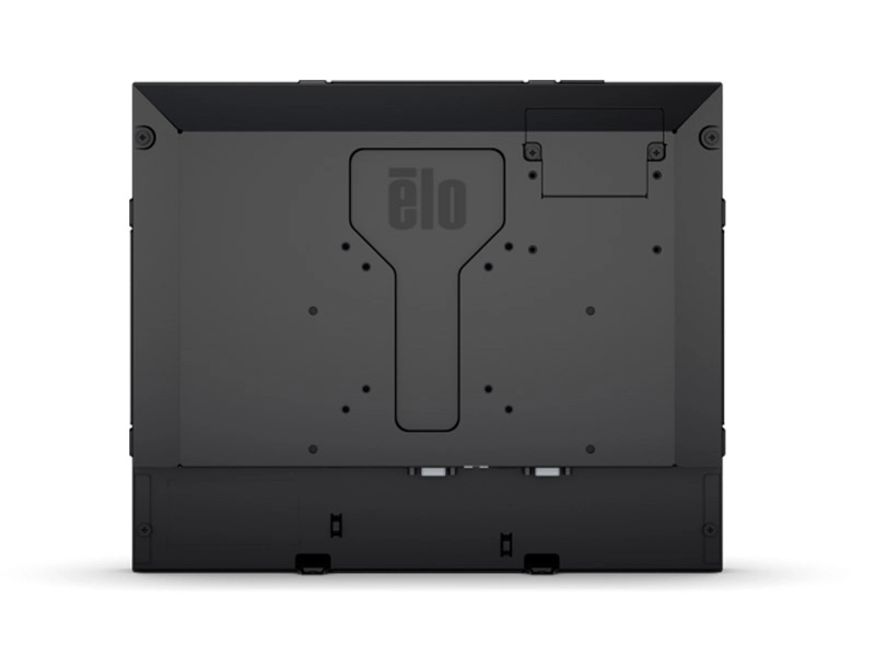 Rear view of EloTouch 1790L 17-inch open frame touch monitor for kiosk and POS integration with SAW IntelliTouch and RS232/USB connectivity