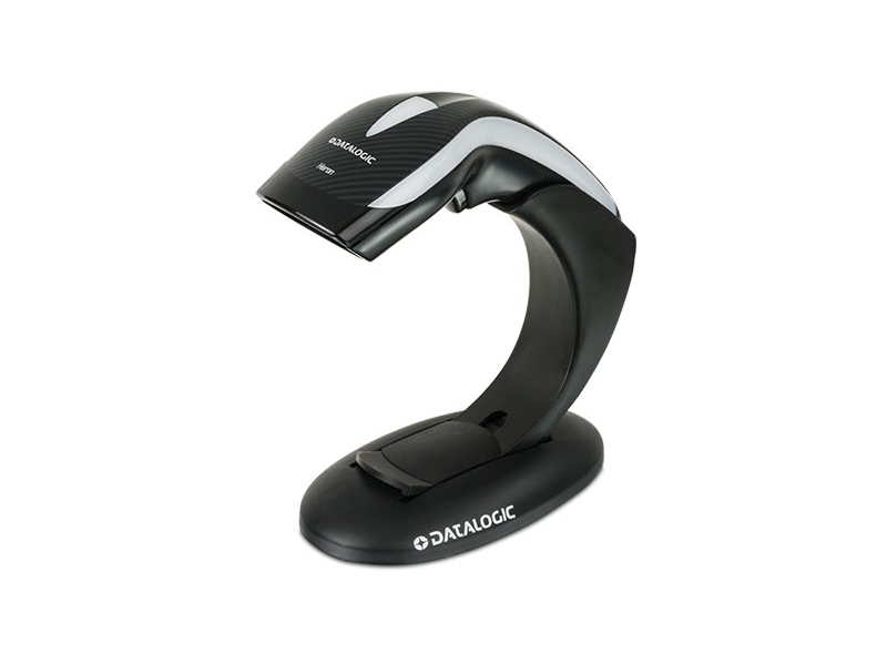 1D AutoScan Handscanner Datalogic Heron HD3130 Barcodescanner mit Ständer, USB-Kabel-KIT, schwarz, HD3130-BKK1B