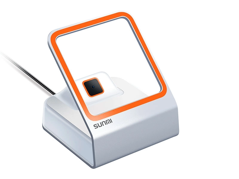Sunmi Blink USB desktop scanner for fast 1D/2D barcode, e-prescription and smartphone display scanning in pharmacies, POS and retail.