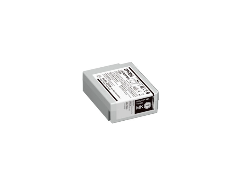 Original Epson Farbpatrone Schwarz Matt 50 ml C13T52M540 für ColorWorks C4000 Etikettendrucker