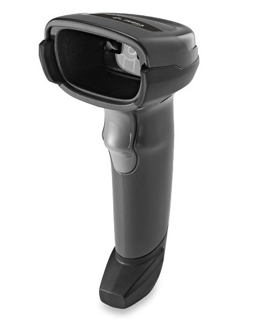 Schwarzer Zebra DS2208 1D/2D-Barcodescanner mit Standard-Reichweite und USB-Kabel-Kit für Kasse, Filiale und Gastro-POS