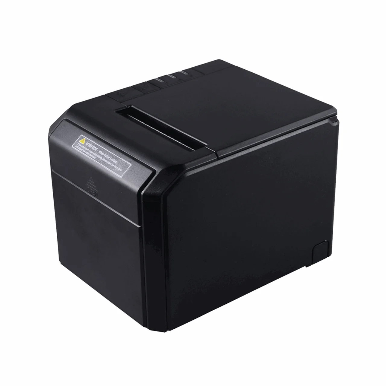 Kompakter schwarzer Thermobondrucker für Belege