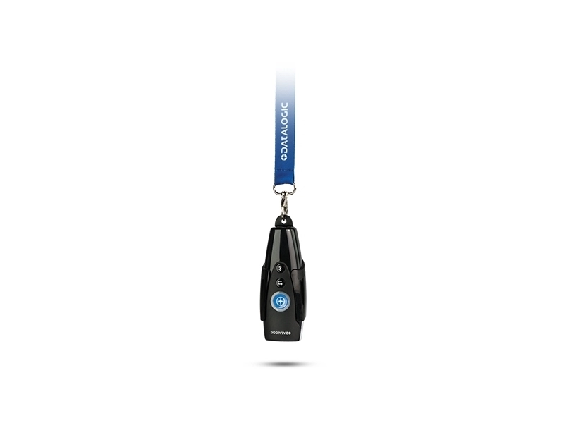 Datalogic RIDA DBT6400 compact Bluetooth barcode scanner with lanyard for 1D/2D code scanning at POS, retail and inventory