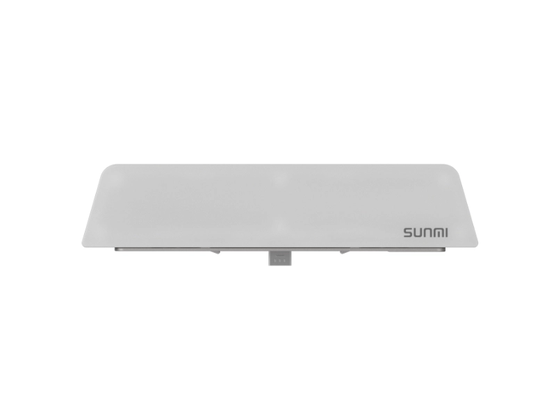Sunmi Status Licht für FLEX 3, graues LED-Statusmodul mit Sunmi Logo als Zubehör für FLEX 3 Displays am POS