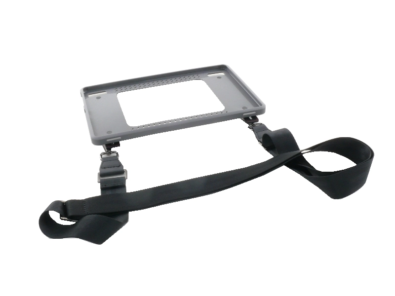 Protective carry strap and mounting frame for Sunmi CPad 8.8-inch Android POS tablet, ideal for mobile retail, hospitality and industrial use