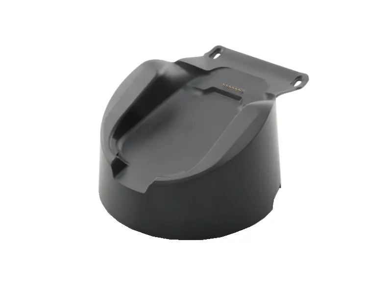 Schwarze Ladeschale für Handscanner mit Kontakten