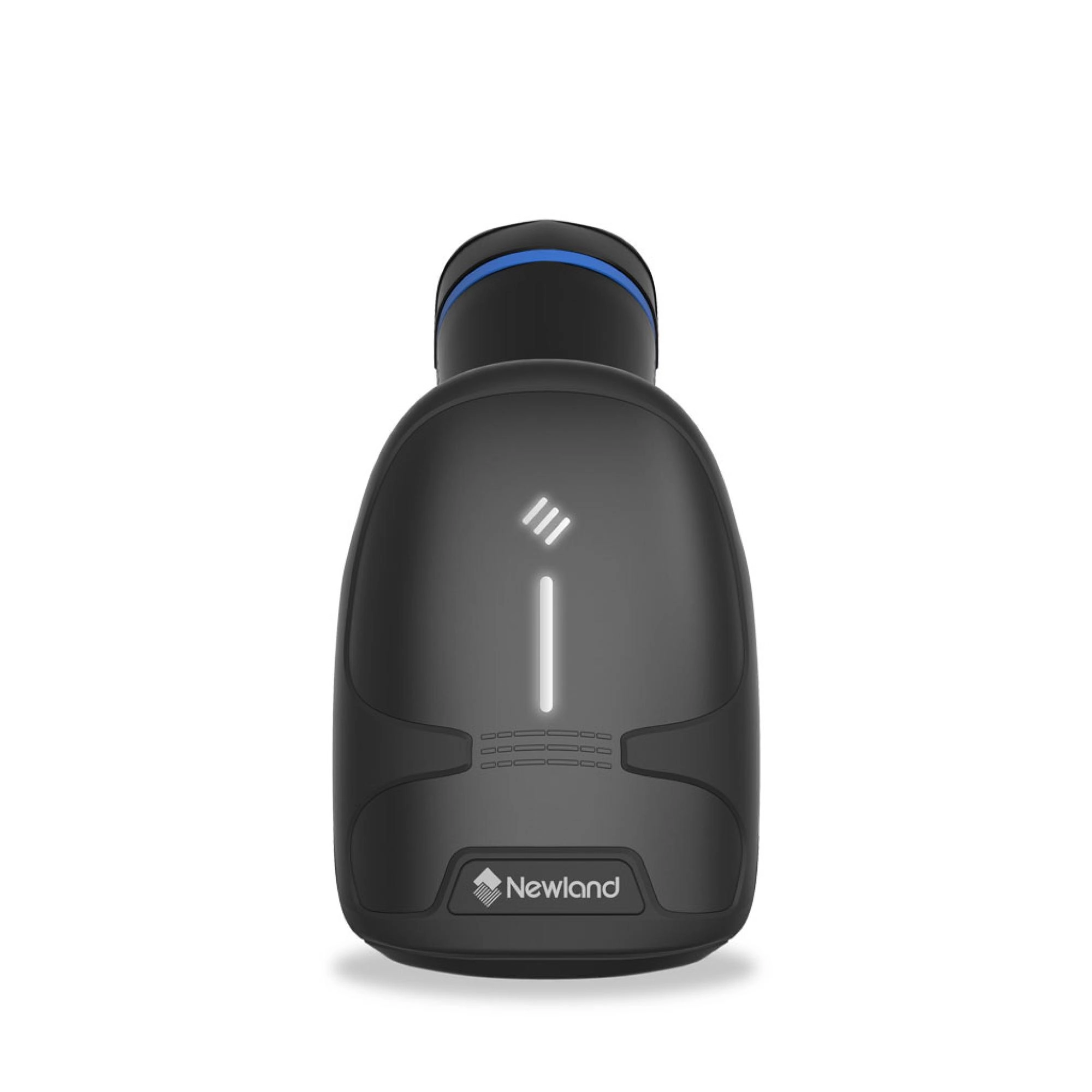 Front view of the Newland HR33 Marlin NLS-HR3300-BT Bluetooth barcode scanner for fast 2D QR code and OCR scanning at POS.