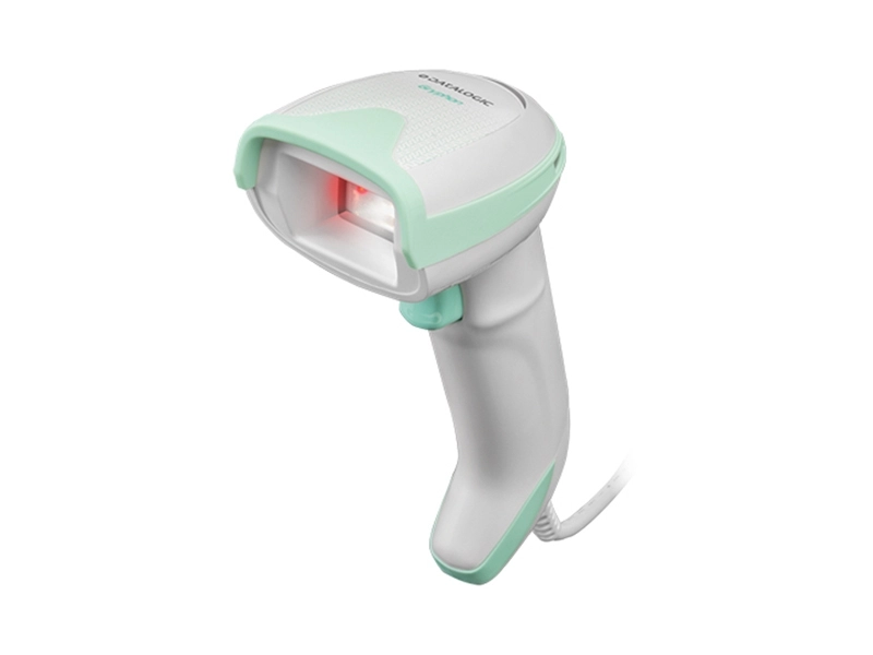 Datalogic Gryphon GD4590HC HealthCare 1D/2D Handscanner in Weiß mit USB-Kabel, hygienischer Barcode-Scanner für Point-of-Care-Anwendungen