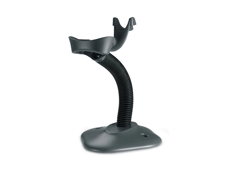 Adjustable hands-free stand for Zebra Symbol DS4208 1D/2D USB barcode scanner, ideal for POS, retail and service desks