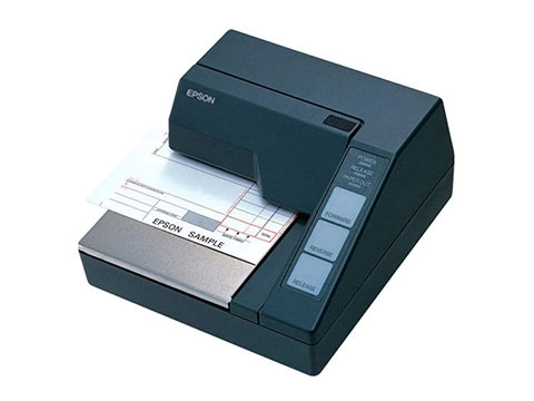 Schwarzer Epson TM-U295-292 Bon-Nadeldrucker mit RS232 für Kasse, Gastronomie und Belegdruck