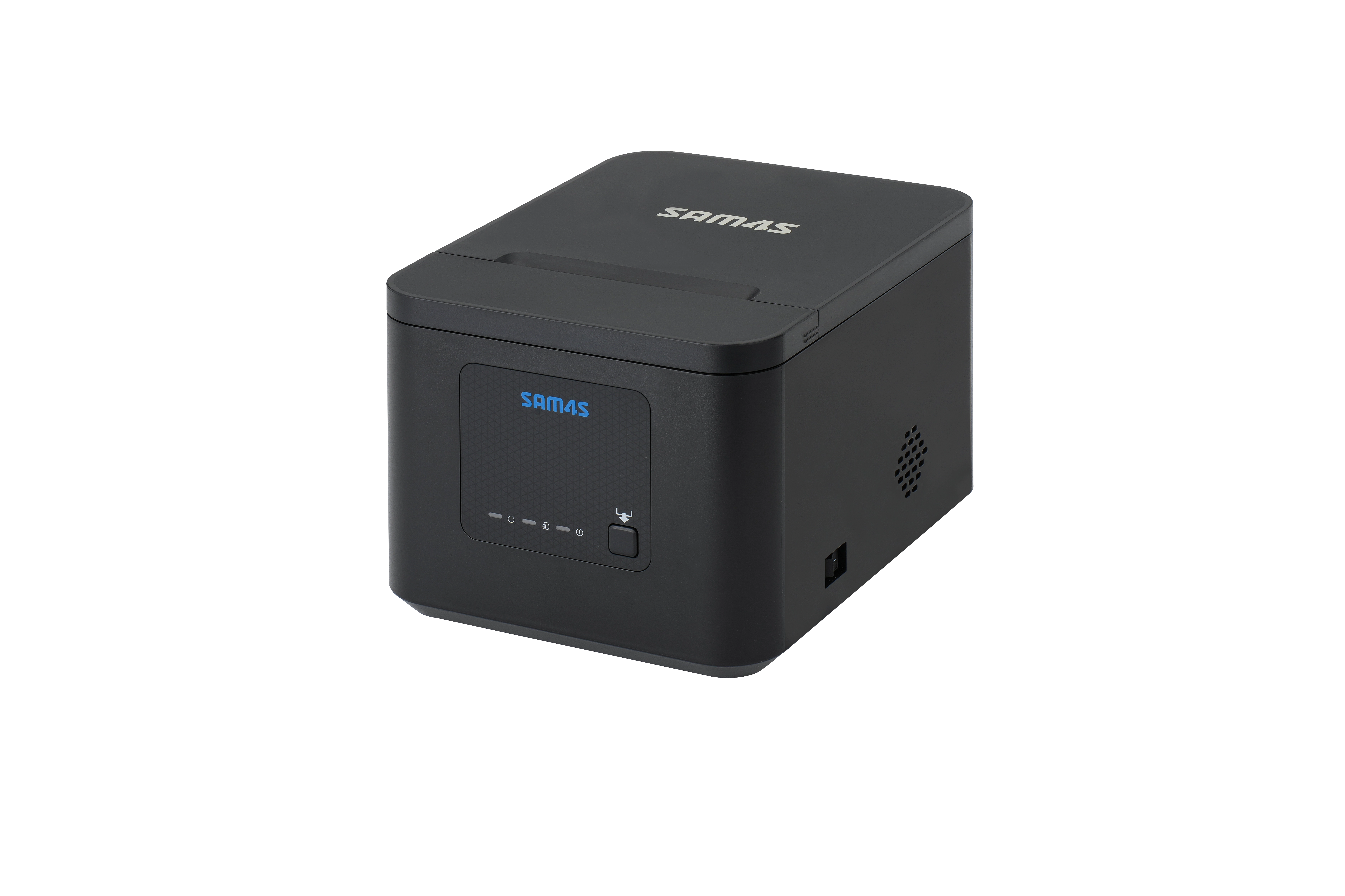 Schwarzer MagicPOS Sam4S H-Cube 102 Bondrucker mit USB, WLAN und Bluetooth für Kasse, POS, Handel und Gastronomie