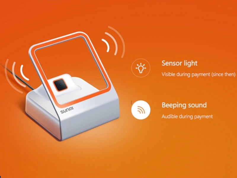 Sunmi Blink USB desktop scanner for phones with sensor light and beeping sound for fast 1D/2D barcode and QR e-prescription scanning