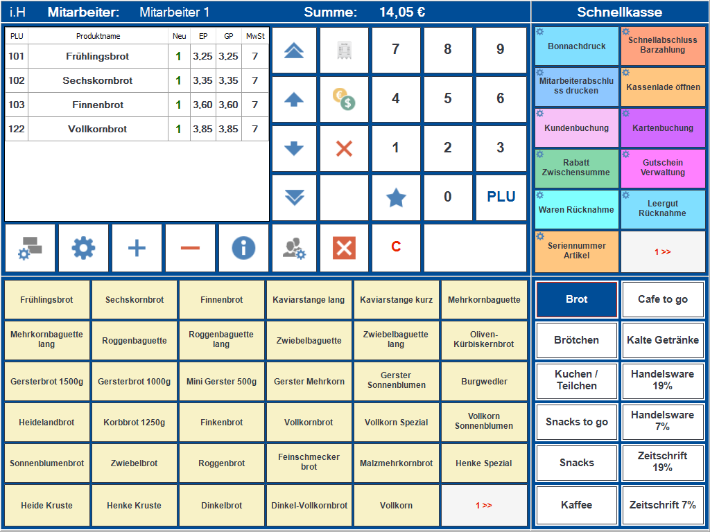 Kassensoftware Einzelhandel PosSoft light + TSE Einheit KassenSichV Finanzamtkonform