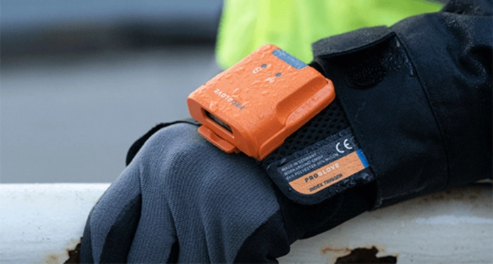 ProGlove MARK 3 M010 Bluetooth Handschuhscanner am Handgelenk für freihändiges 1D/2D-Barcode-Scannen in Lager, Logistik und Produktion