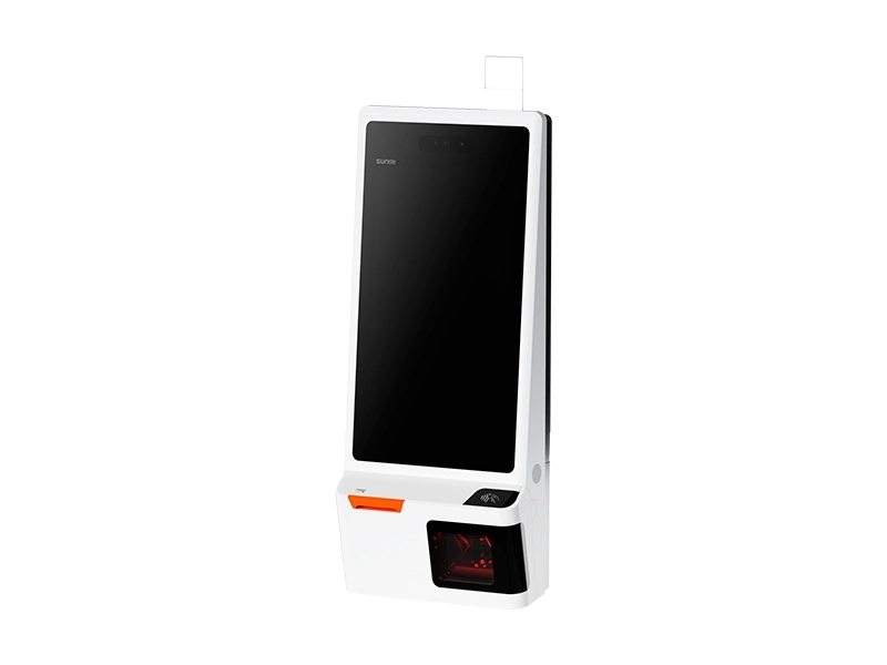 Sunmi K2 Self-Ordering-Kiosksystem mit 24 Zoll Full-HD-Touchdisplay, 2D-Scanner und 80-mm-Bondrucker für Gastronomie und Handel