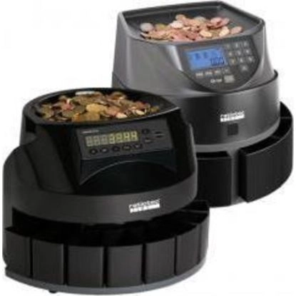Schwarzer Ratiotec Coinsorter CS-50 Münzzähler mit Euro- und Centmünzen zum automatischen Zählen und Sortieren für Gastronomie und Gewerbe