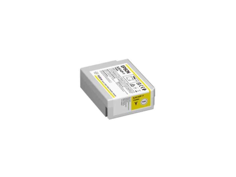 Original Epson Farbpatrone C13T52M440, gelb, 50 ml für ColorWorks C4000 Etikettendrucker