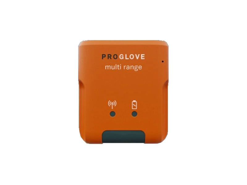 ProGlove MARK 3 Multi-Range 1D/2D Handschuhscanner M010 in Orange mit Bluetooth für Lager, Logistik und Scanreichweiten bis 600 cm