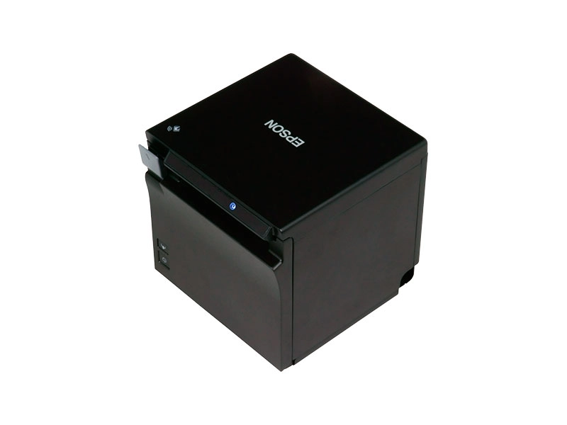 Schwarzer Epson TM-m30II 80-mm Bon-Thermodrucker für mPOS- und Kassensysteme mit USB und Ethernet