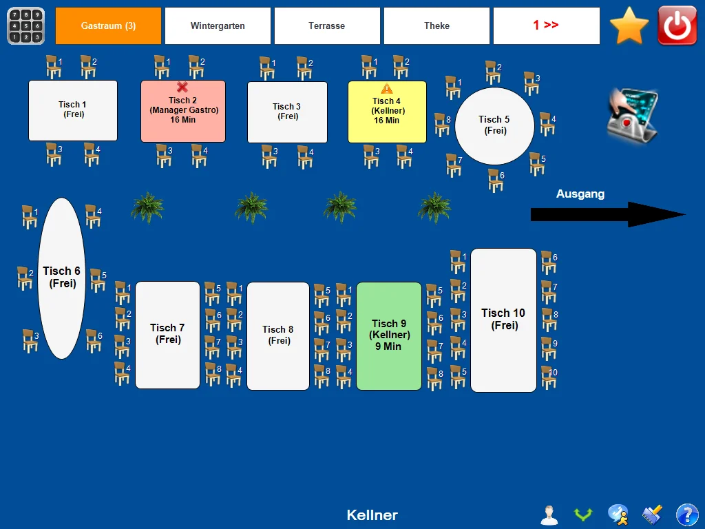 Software für digitale Tisch- und Kellnerverwaltung im Restau