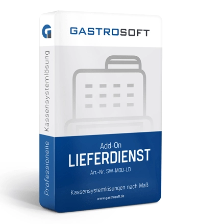 GastroSoft Lieferdienst Add-On mit Shop-Connector für GastroSoft Pro, Softwarebox zur Bestellannahme und Lieferlogistik