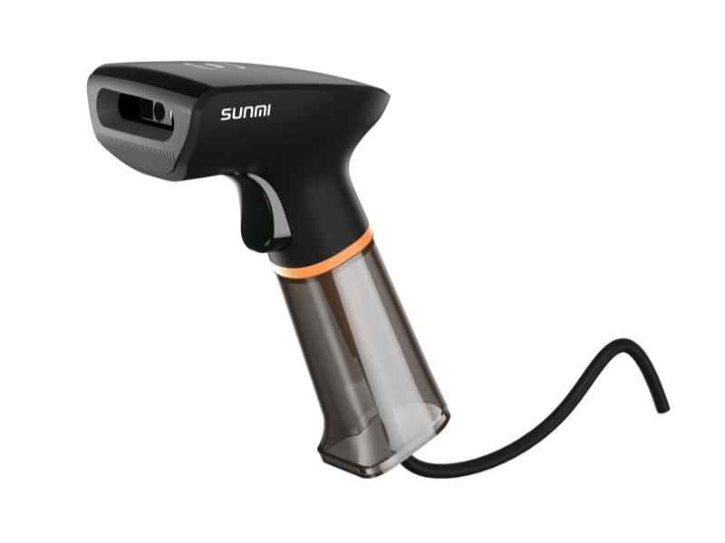 Sunmi U2 NS021 1D/2D USB-Handscanner für Kasse und Handel, ergonomischer Barcodescanner mit Kabelanschluss