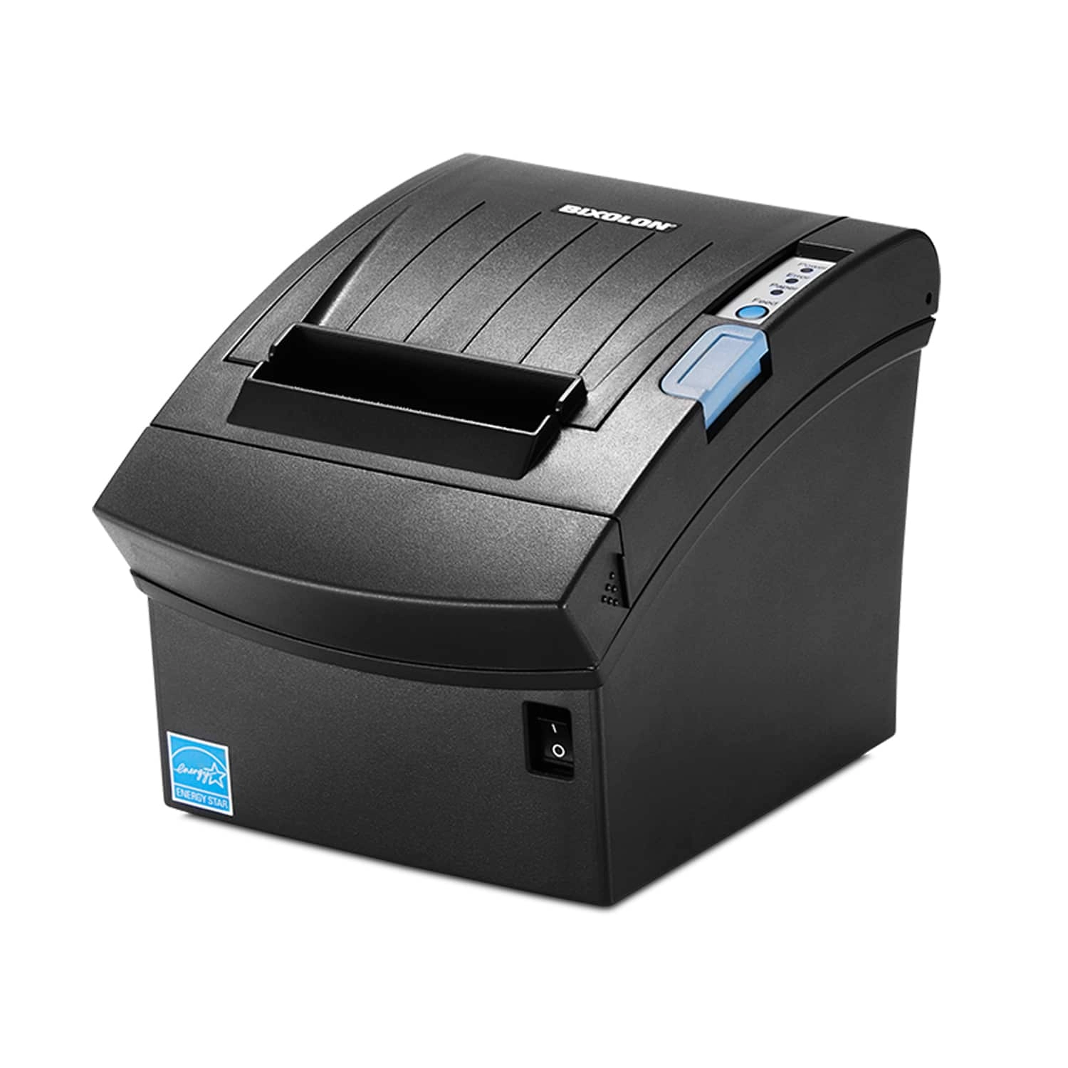Schwarzer Bixolon SRP-350II Plus USB Thermo-Bondrucker für 80 mm Bons, generalüberholt, mit Cutter für Kasse, Gastronomie und Handel